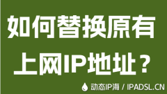 如何替換原有上網IP地址？