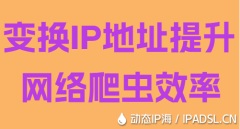 變換IP地址提升網(wǎng)絡爬蟲效率